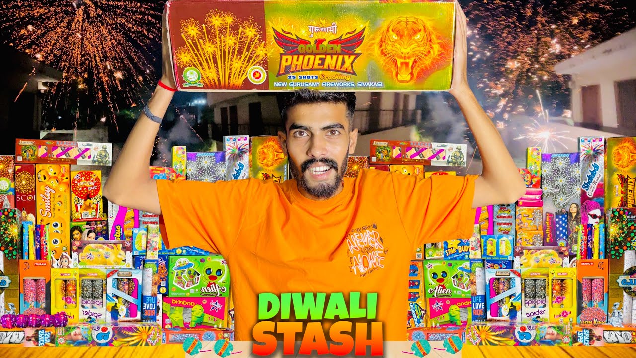 Biggest Fireworks Diwali New Crackers Stash 2025 Testing Video Yogesh 01 Vlogs