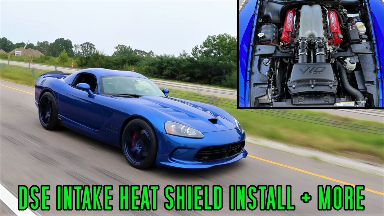 Dodge Viper Maintenance | Battery + Air Filter + DSE Intake Heat Shield