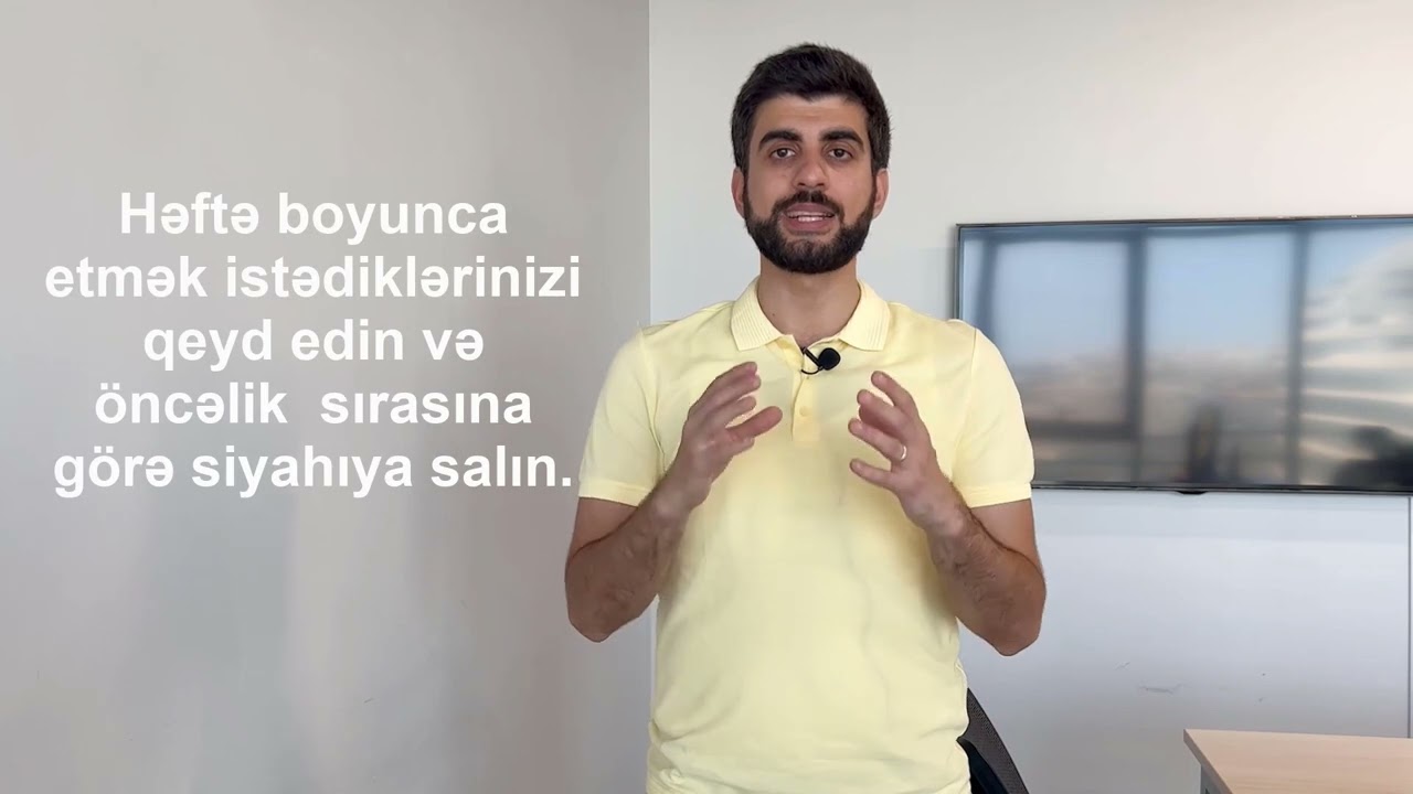 Vaxtın idarə edilməsi 4 mərhələdə |#123 @alteroacademy