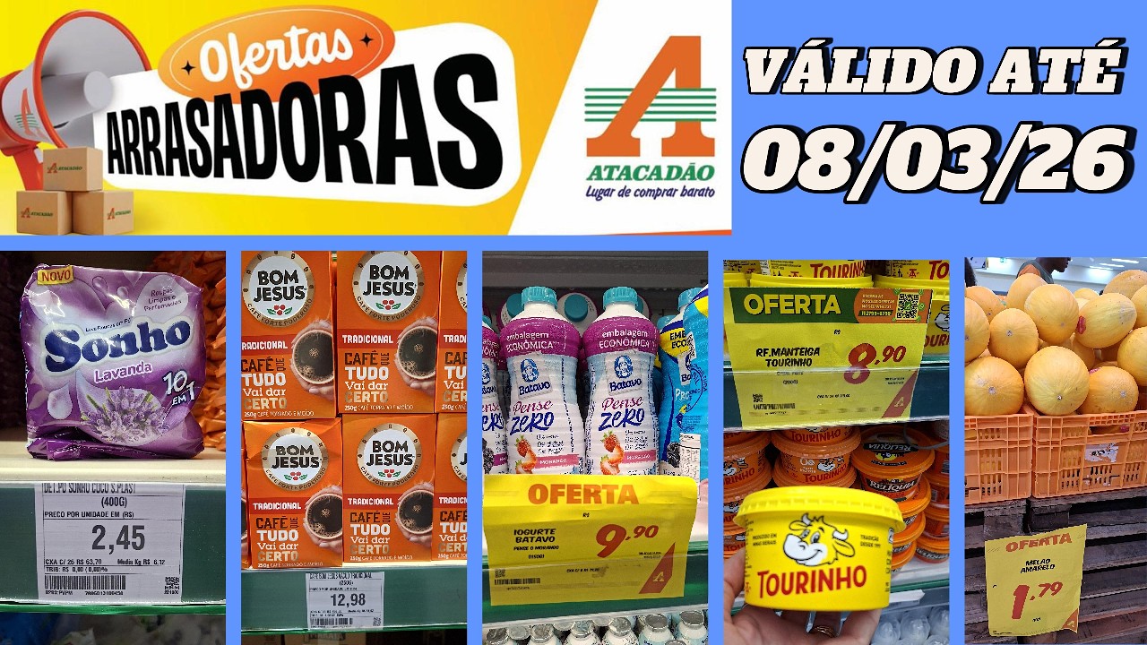 OFERTAS ATACADÃO  - AVENIDA RECIFE | LEITE, ARROZ, MACARRÃO,  CARNE, FEIJÃO ...