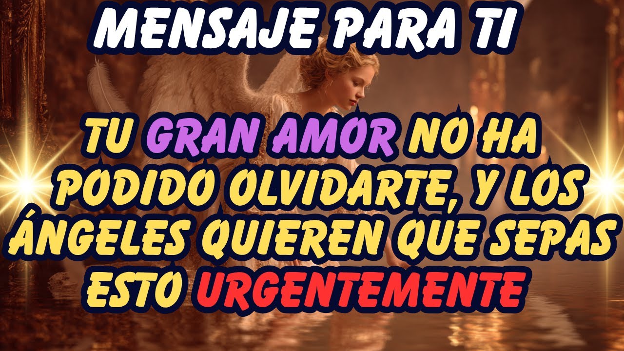 TU GRAN AMOR NO HA PODIDO OLVIDARTE, Y LOS ÁNGELES QUIEREN QUE SEPAS ESTO URGENTEMENTE