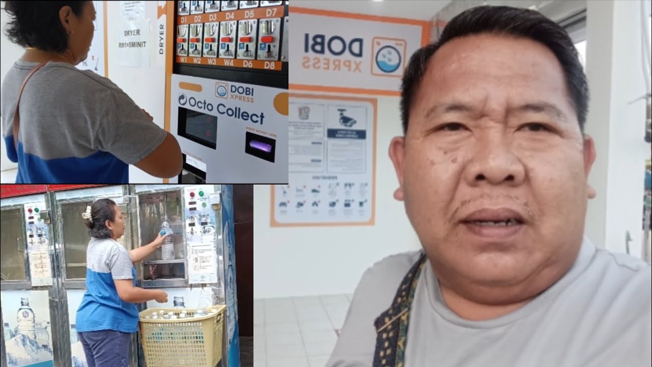 CUCI PAKAIAN DAN AMBIL AIR TAPIS DI PEKAN ENGKILILI #ukaisenangkasenang 