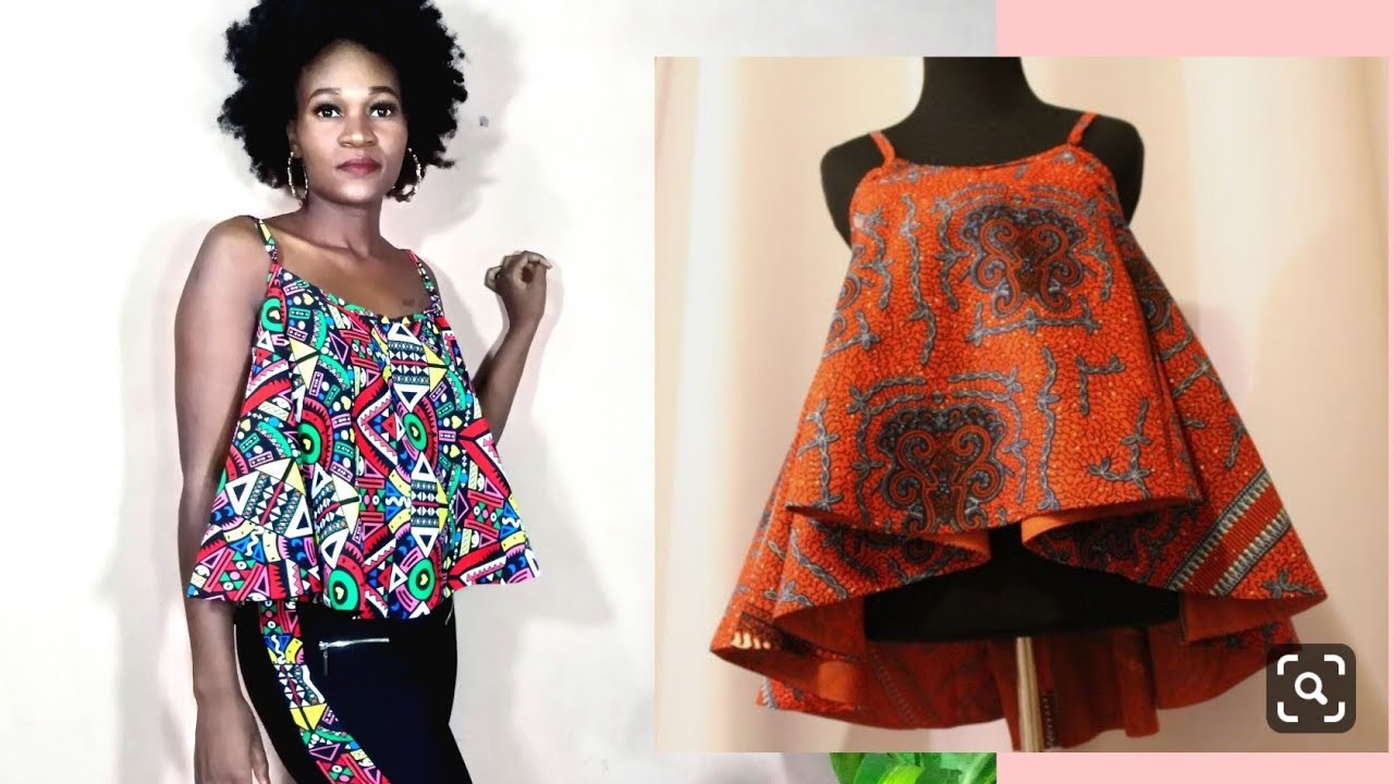 How to cut and Sew Circle top with Straps-Medium size