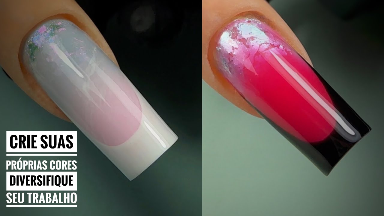 Faça unhas lindas e crie suas próprias cores/ alongamento de unhas para iniciantes 