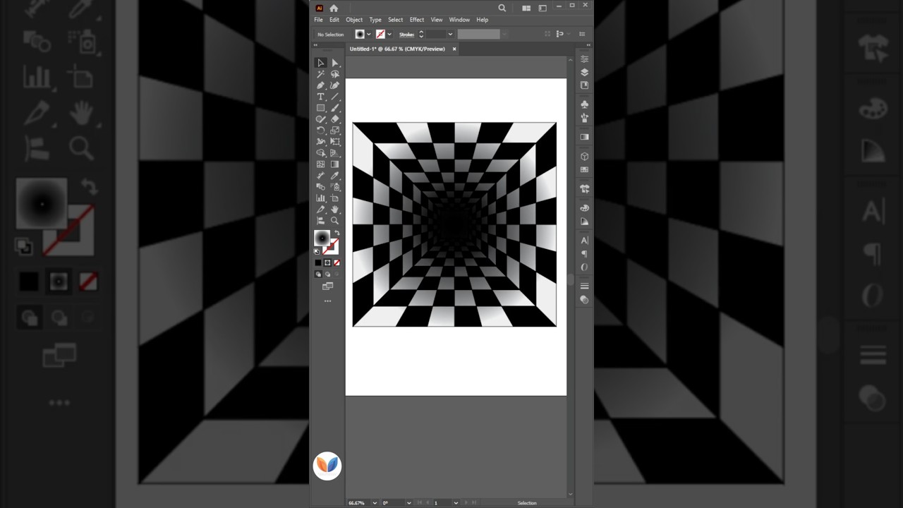 Adobe Illustrator Tips 2025  - Making Optical Illusion in 3D #vipulgraphics