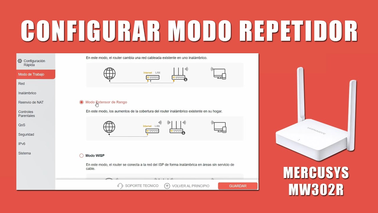C&oacute;mo Configurar Router Mercusys MW302R en Modo Repetidor | Sin Cable