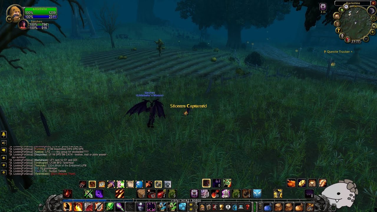 Classic hardcore - destro warlock leveling (38) STV time!