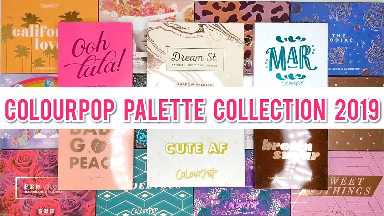 MY ENTIRE COLOURPOP PALETTE COLLECTION | SWATCHES AND MINI REVIEWS