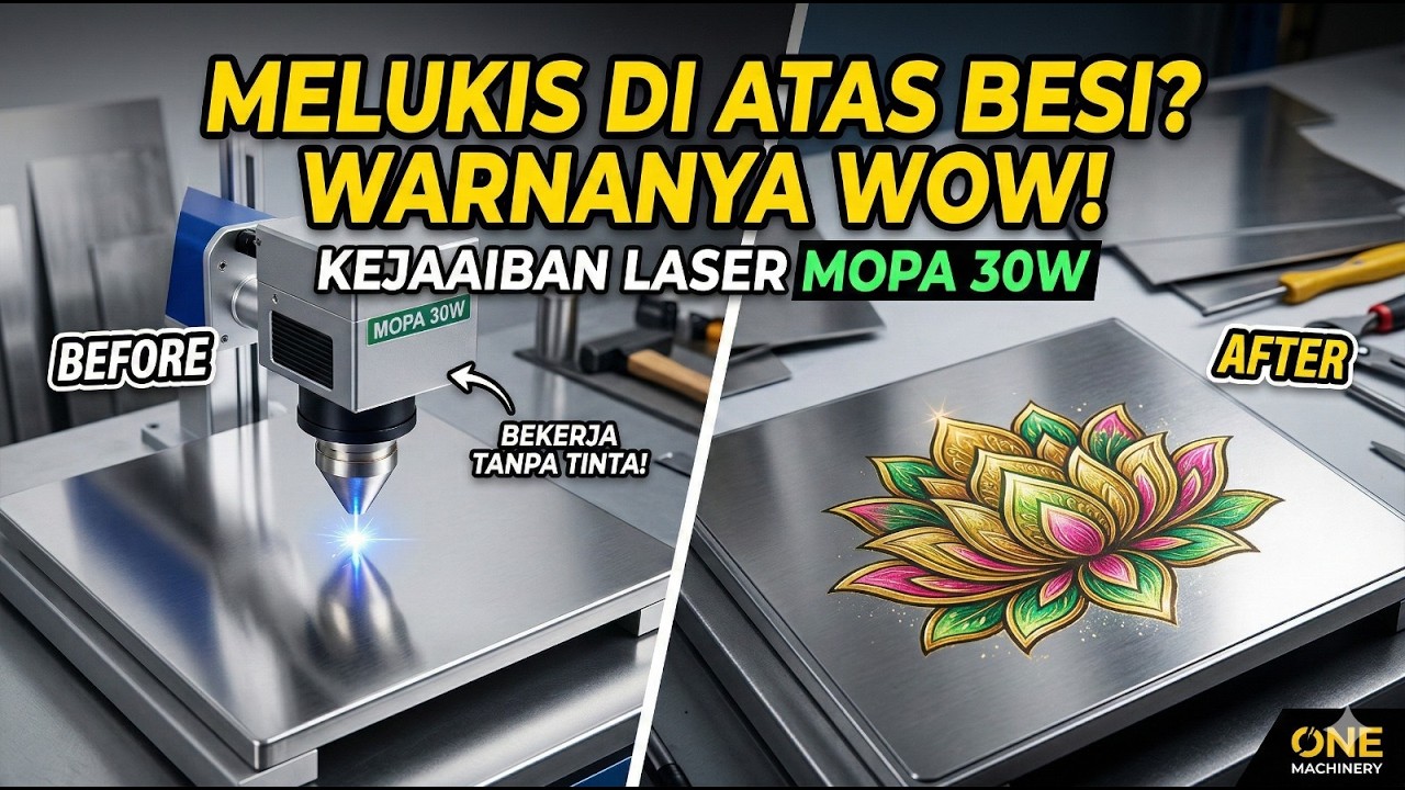 Mesin Laser Marking Warna MOPA 30W - Baison Laser