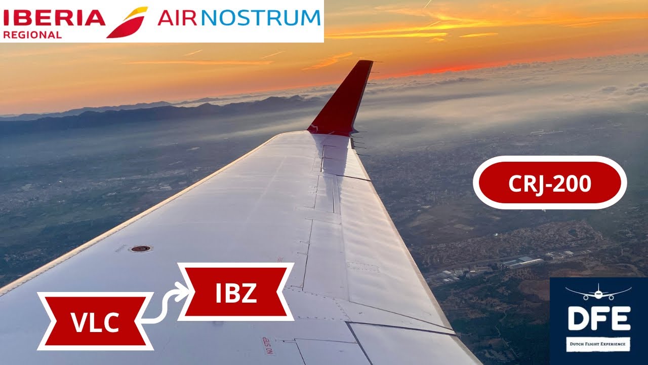 HD | CRJ 200 | Iberia Regional (Air Nostrum) | Valencia - Ibiza