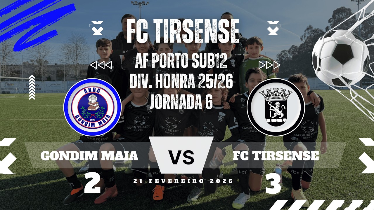 AF PORTO SUB12 25/26 DIV. HONRA - GONDIM MAIA vs FC TIRSENSE JORNADA 6
