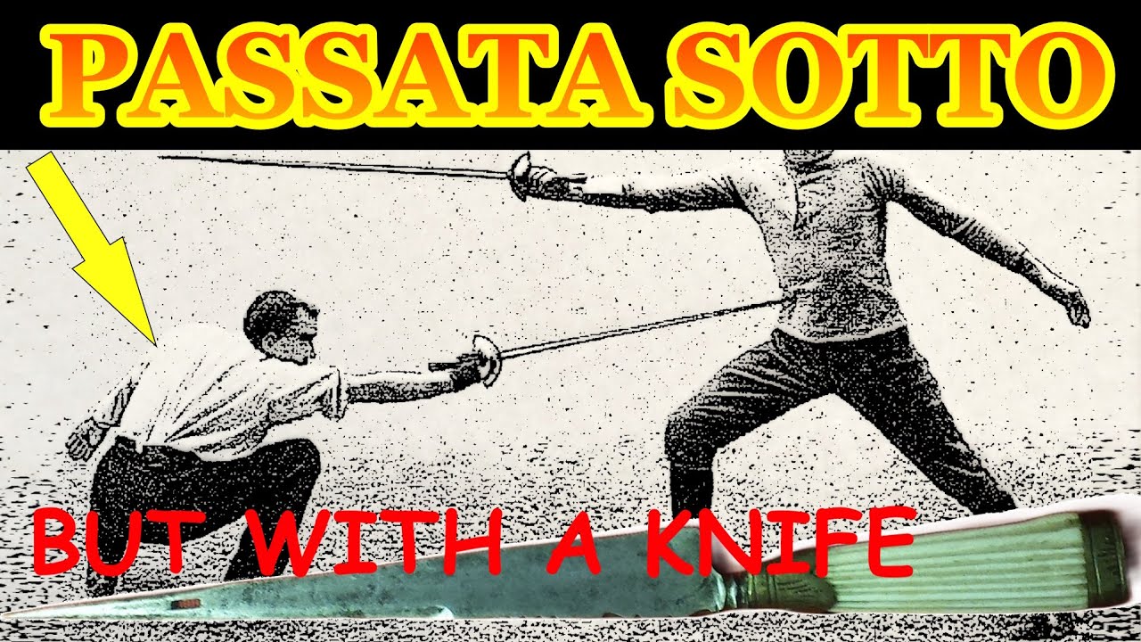 How to do a Passata Sotto in a knife fight - Coltello Genovese