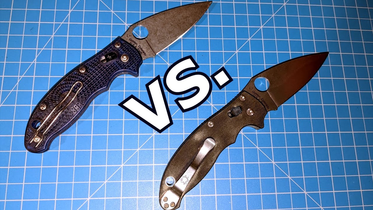 Spyderco Manix 2 G10 Vs. FRCP
