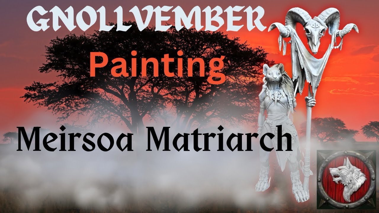 Painting White Werewolf Tavern “Meirsoa Matriarch” GNOLLVEMBER diorama Part 2