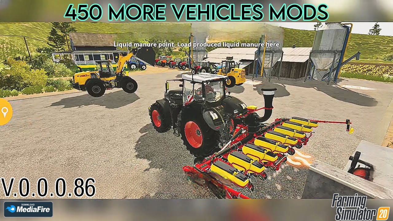 fs20 mod 450 more vehicles v.0.0.0.86 farming simulator 20 последнее обновление