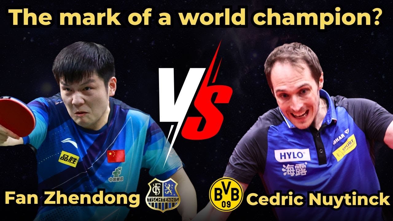The mark of a world champion？｜Fan Zhendong vs Cedric Nuytinck
