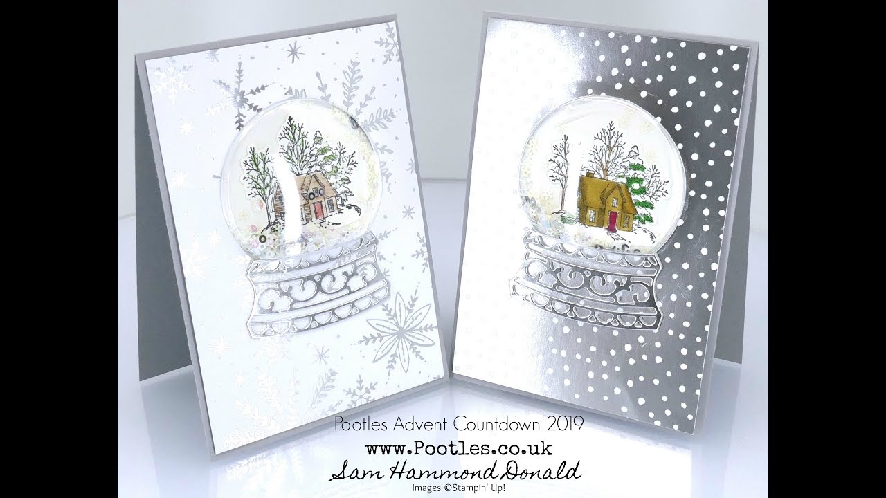 Pootles Advent Countdown 2019 #2 Still Scenes Shaker Globe Tutorial