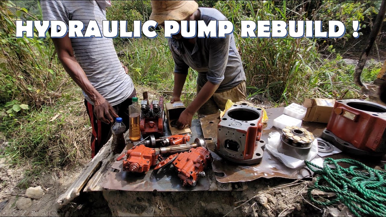 HYDRAULIC PUMP REBUILD ON MACHINE SITE | EXCAVATOR HYDRAULIC PUMP REMAKE PART 2