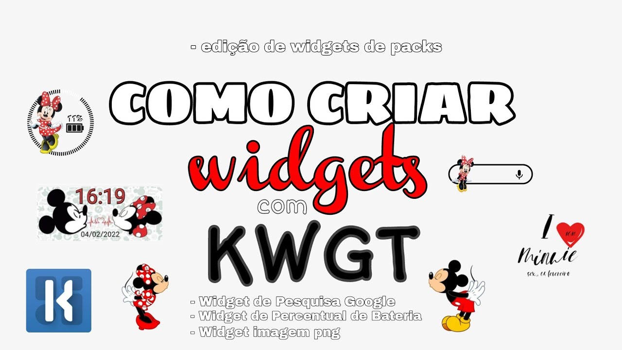 COMO USAR O KWGT | COMO CRIAR WIDGETS | BARRA DO GOOGLE | BATERIA | IMAGENS #personalização #kwgt