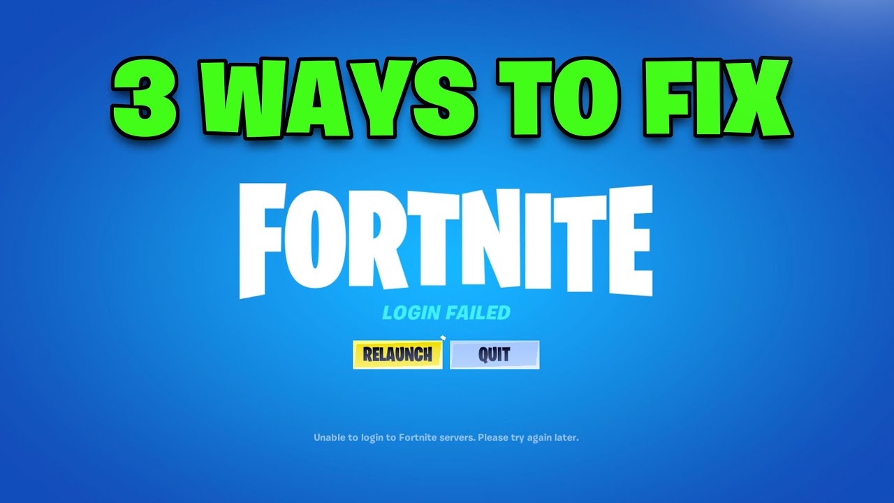 How To Fix Fortnite Unable To Connect To Servers Fix Login Failed - NEW 2026🔥🎮