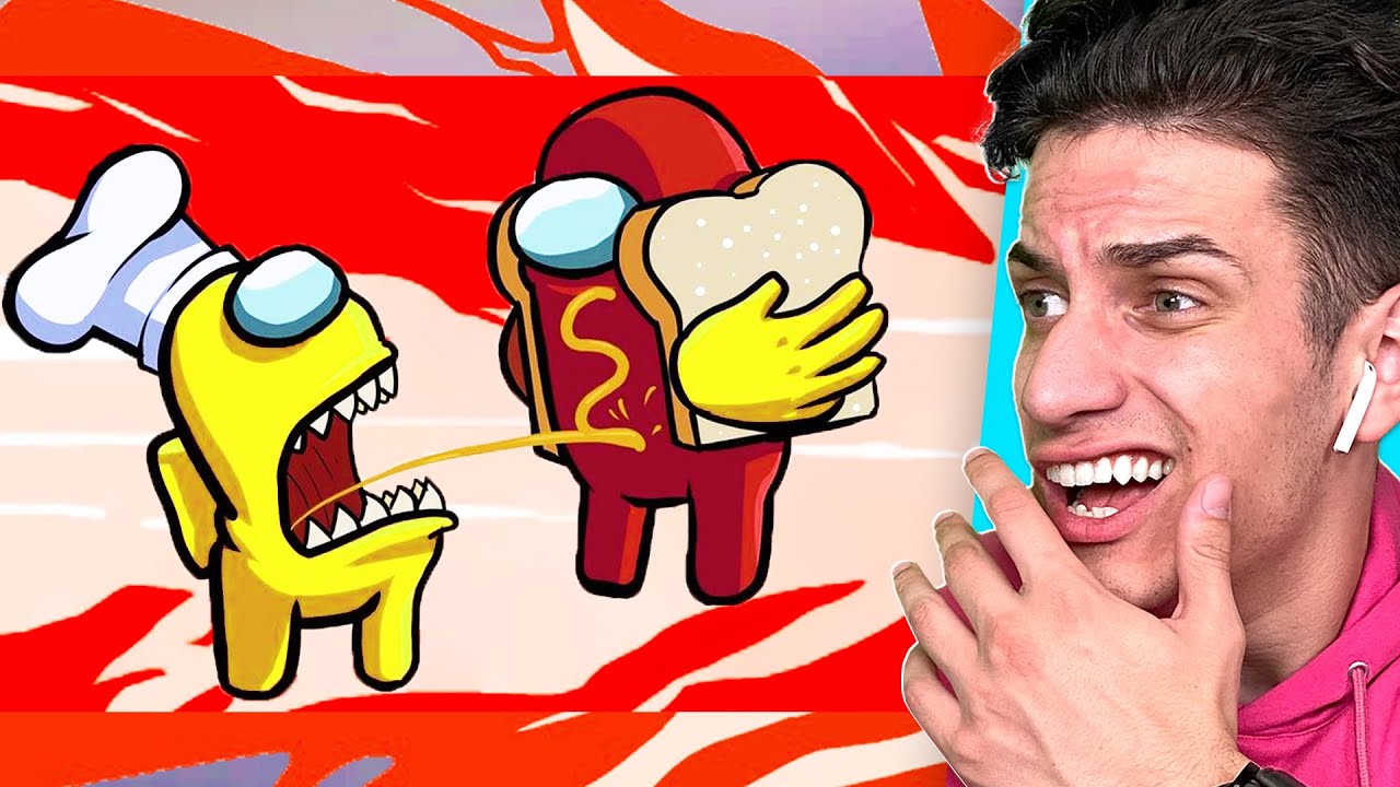 AMONG US VIRAL TIKTOK FUNNY ANIMATIONS! (Try Not To Laugh Challenge)