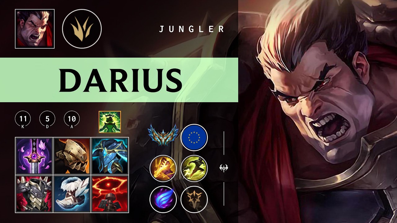 Darius Jungle vs Udyr - EUW Challenger Patch 26.05