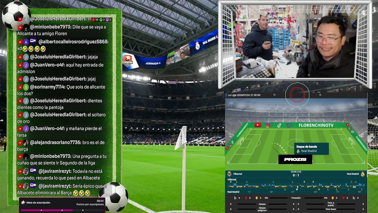 Villarreal Vs Real Madrid  Trabajando Y Jugando  (Sin🎧)   El Chino Mas Madridista