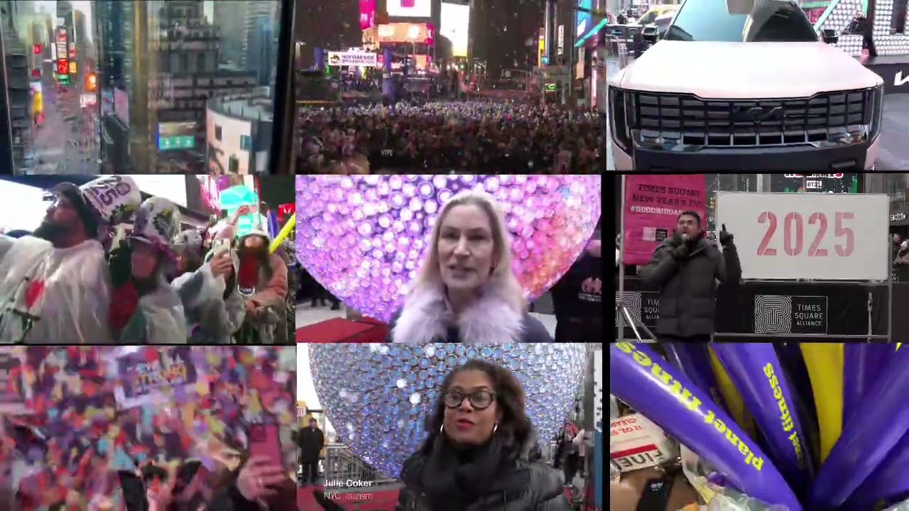 All 9 Times Square 26 Videos Played At Once