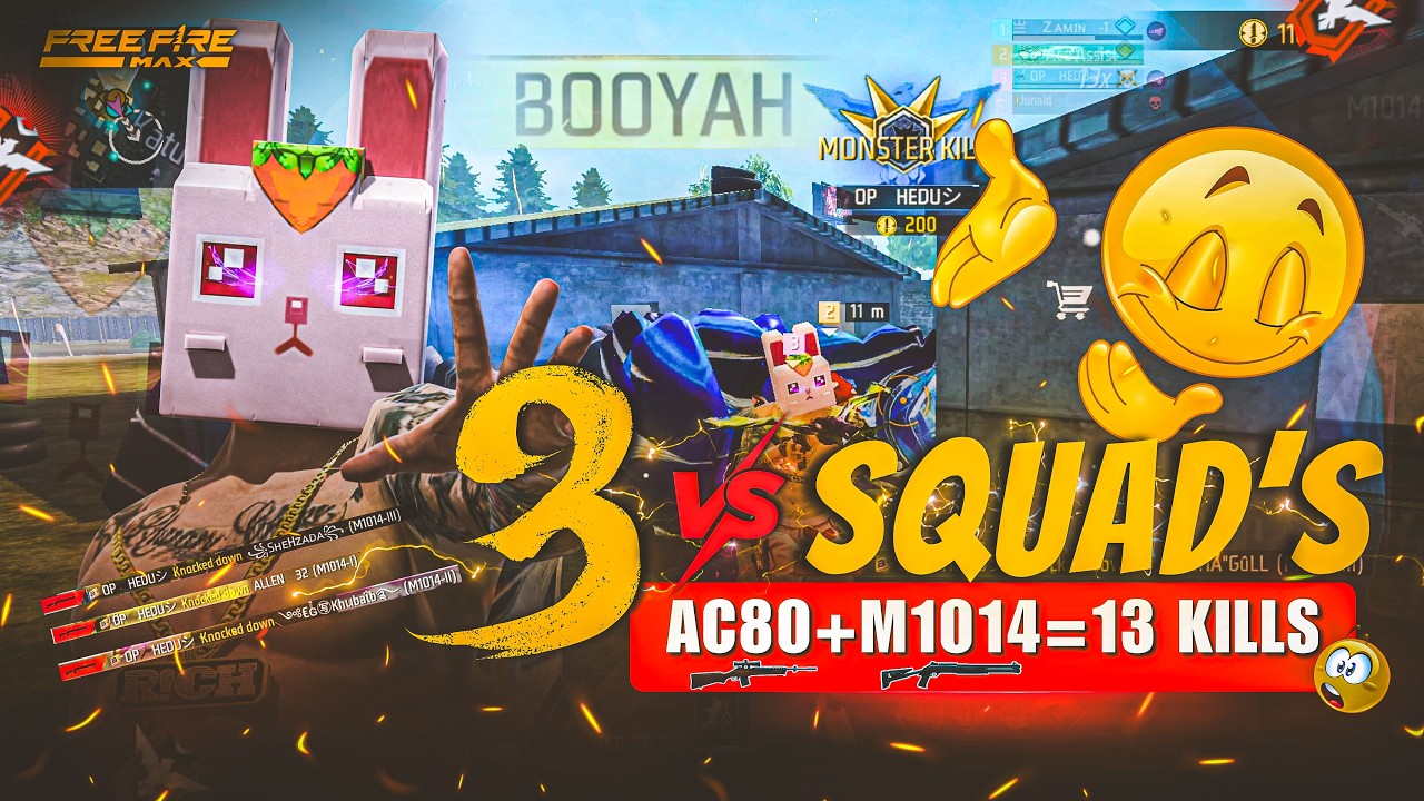We Played SQUAD VS SQUAD’S ⚡ but there was a BIG PROBLEM ⚠ | Garena Free Fire MAX