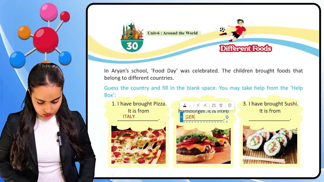Aayansh GK Class 3 Chapter 30 Different Foods