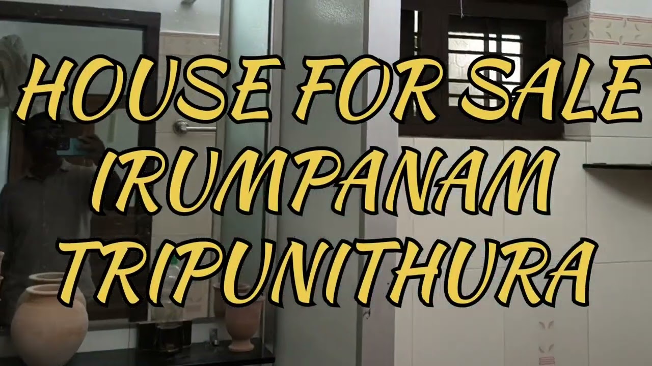 10 cent plot with 2300 sqft house for sale at irumpanam tripunithura 