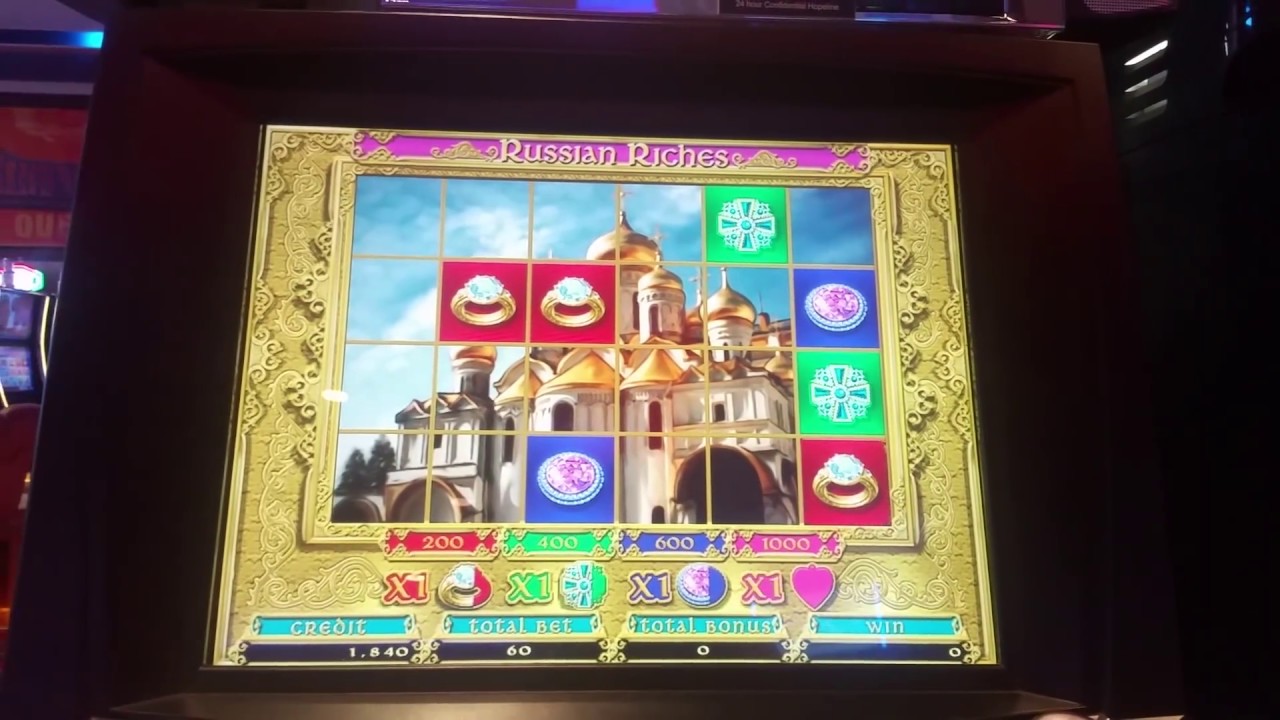 Russian Treasures slot machine bonus round