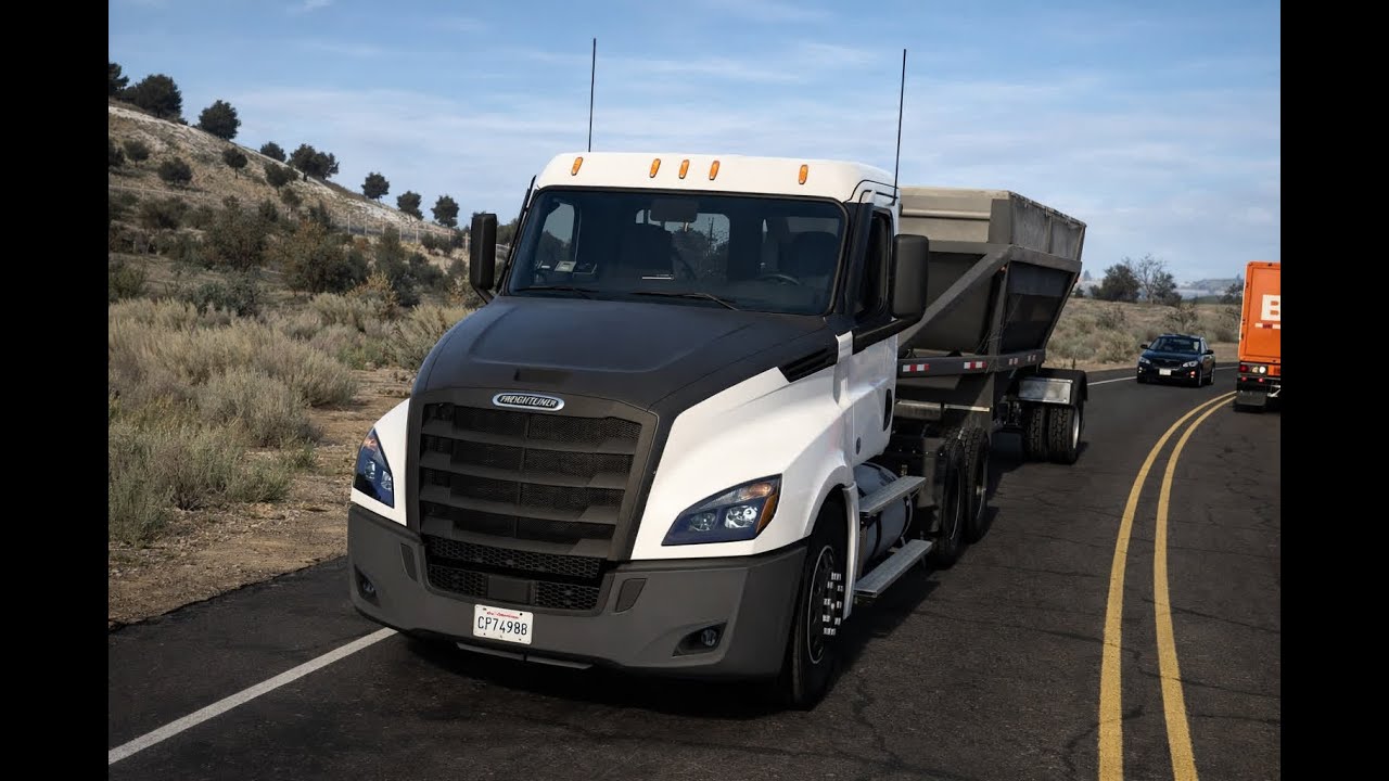 ATS Freightliner Cascadia 2019 370CV Tierra excavada Carson city-truckee 230MI