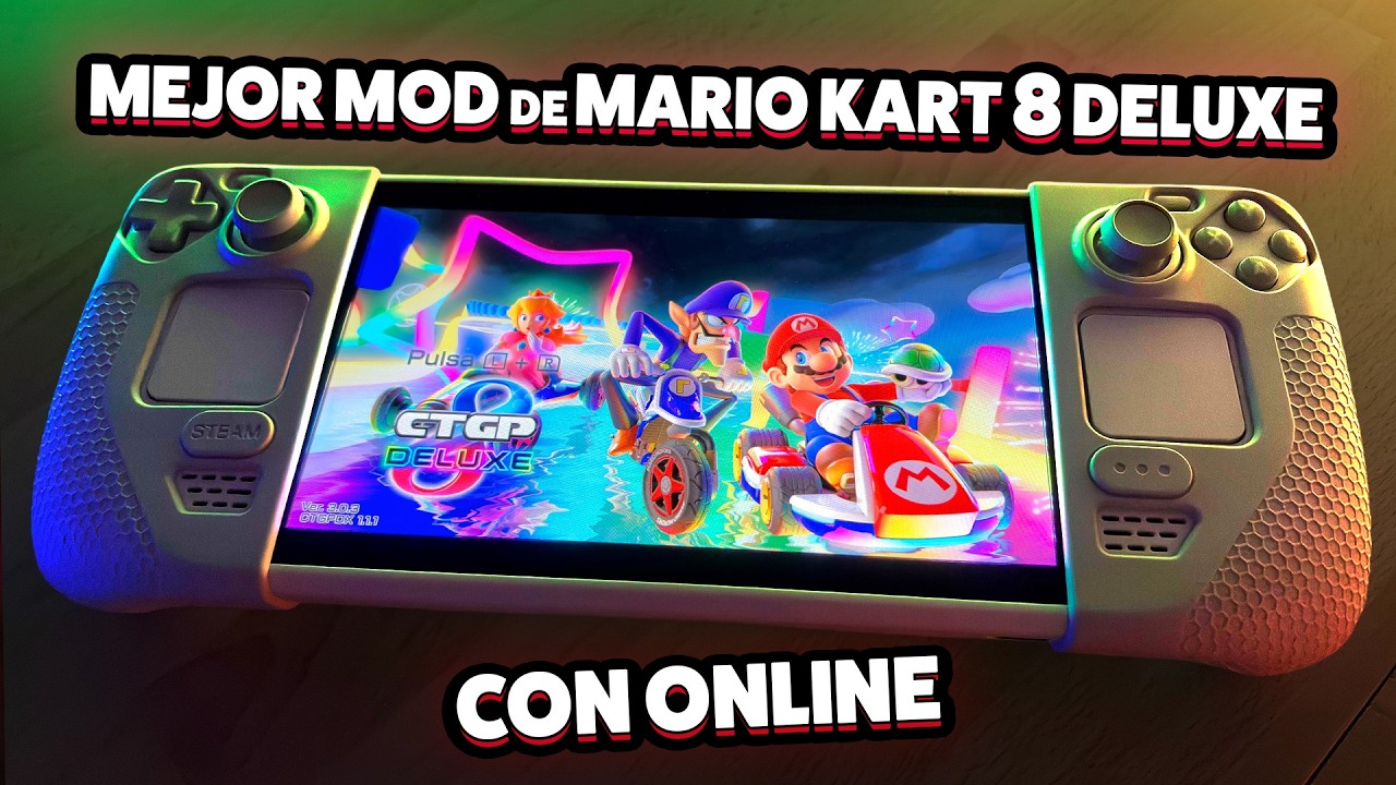 CTGP DELUXE es EL MEJOR mod de Mario Kart 8 Deluxe! Tutorial completo en Eden para Handheld PC ❤️