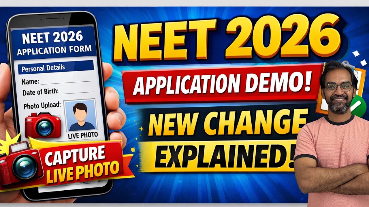 How to Capture LIVE Photo in NEET 2026 Application (Complete Guide)