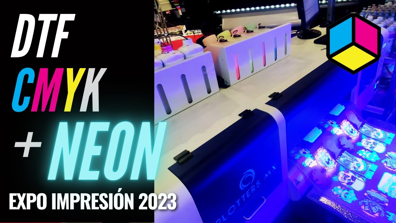 DTF CMYK + Neón - Plotter con 4 cabezales | Expo Impresión 2023