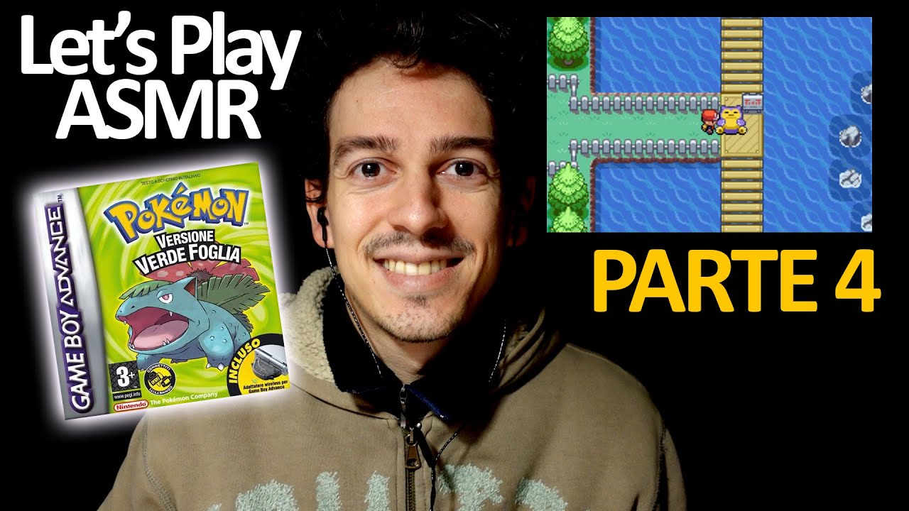 ASMR|😴 Let's Play Pokémon Verde Foglia 🍀🌿Parte 4!!!😍💖🌿 Male Intense Whispering (ITA ASMR)
