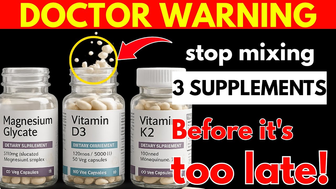 Over 60? NEVER Take Magnesium Glycinate, Vitamin D3 & K2 Together before Watching This!