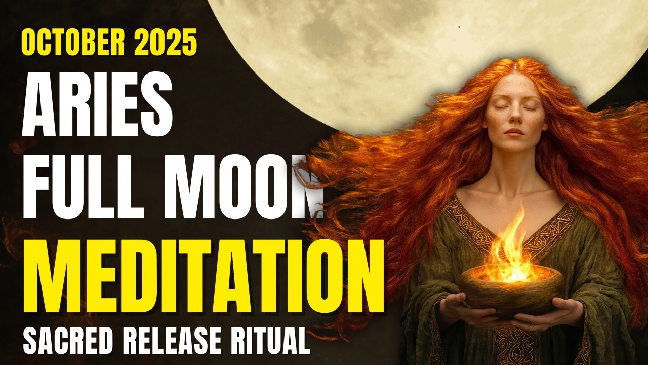 Aries Full Moon Meditation October 2025 | Guided by the Moon a Sacred Release & Healing