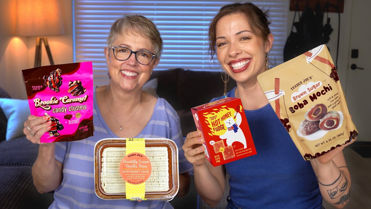 Trader Joe's dessert taste test with my mom! (We found a 10/10)