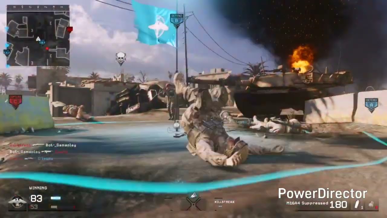 CoD: MWR Ambush Domination with Mixed difficulty bots on PS4 Slim 