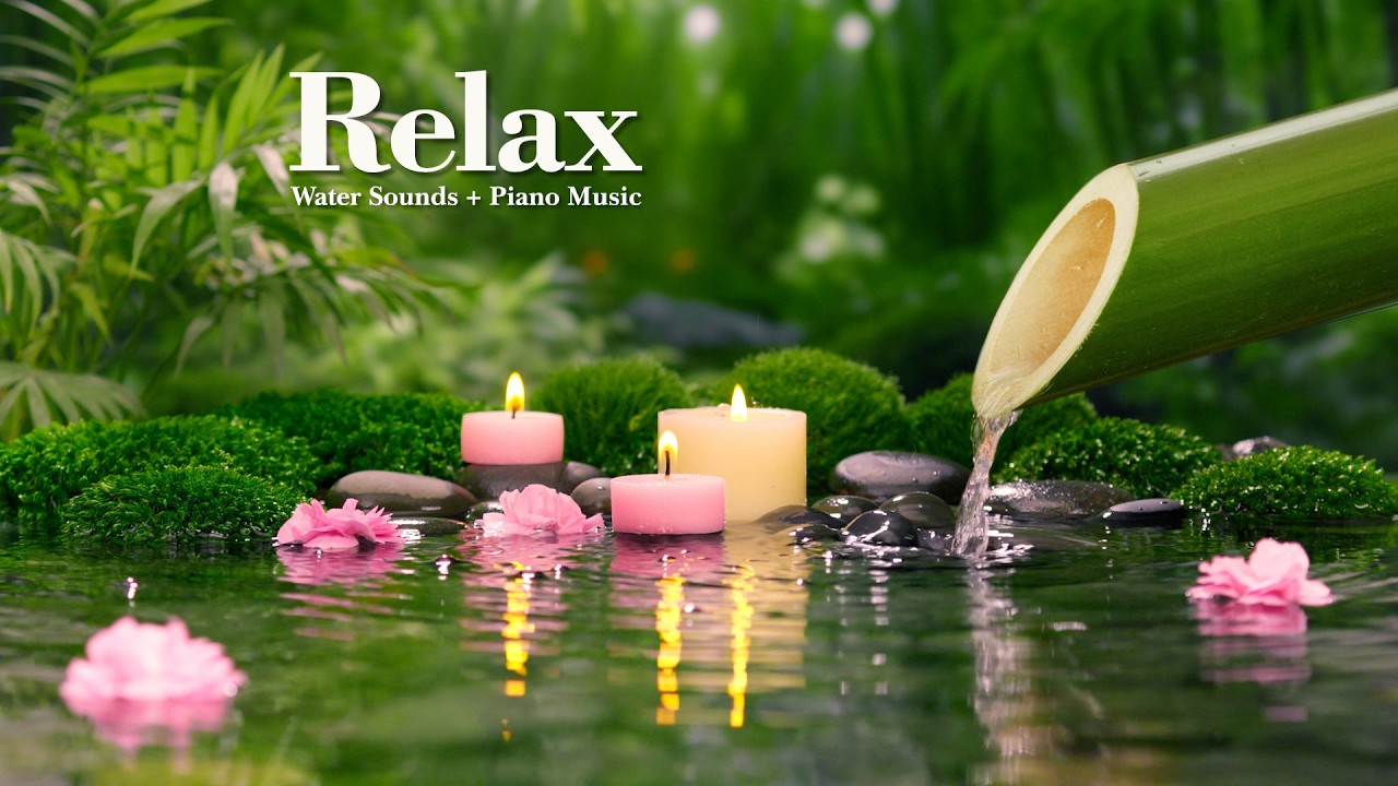 Relaxing Music & Water Sounds for Meditation - Relieve Stress, Anxiety & Depression, Insomnia