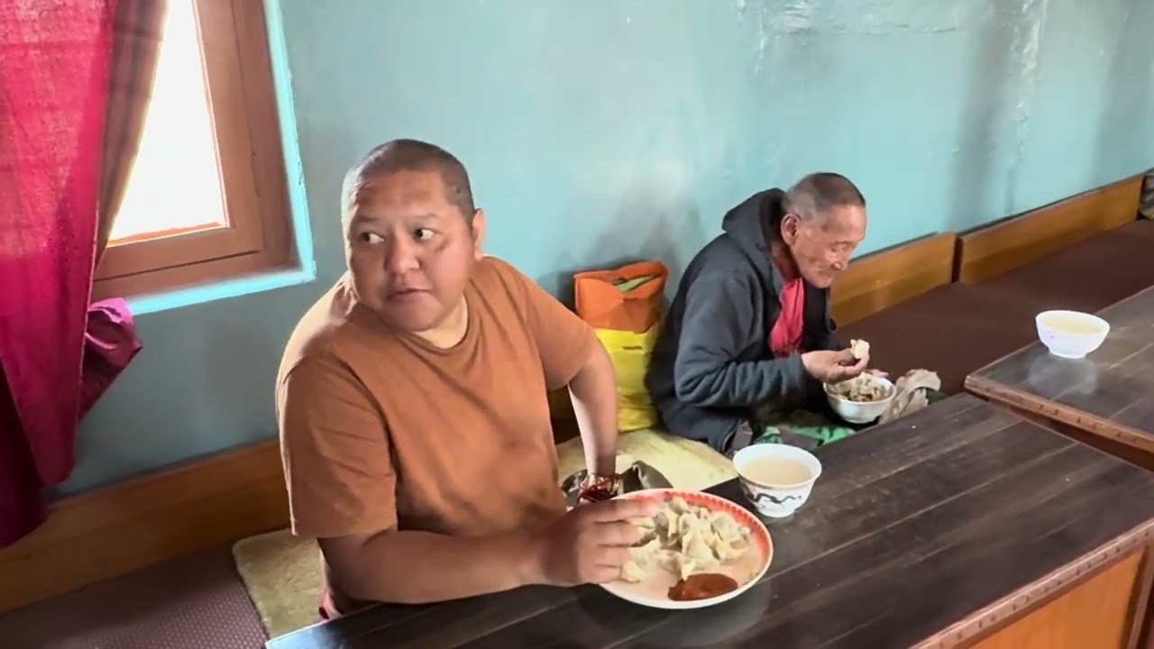 Lunch with old age home with them on 5th day of Losar 
