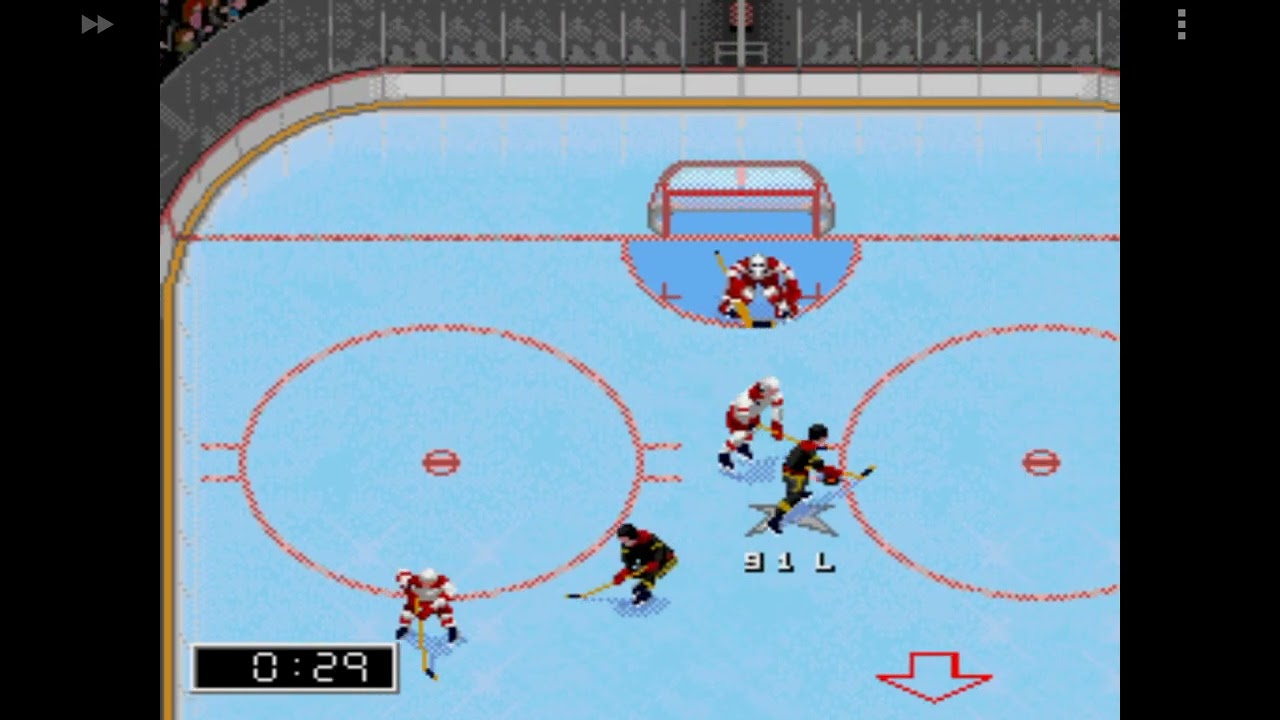 NHL 96. Rookie skiil. Detroit vs Ottawa. Android.