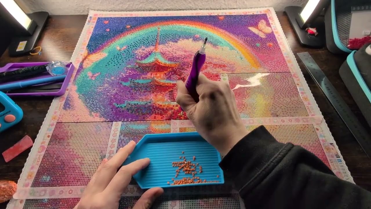 #DP Over #Wonderland Cherry Blossom Tower #paint with me #Teil 4 🥰 #Leserunde KI-W-Storys