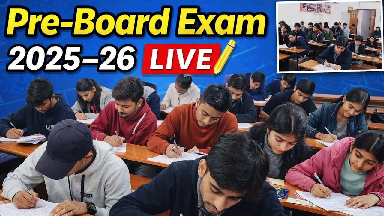 Pre-Board Exam 2025–26 LIVE 🔴 | Accounts • BST • Economics | Goodwill Educare