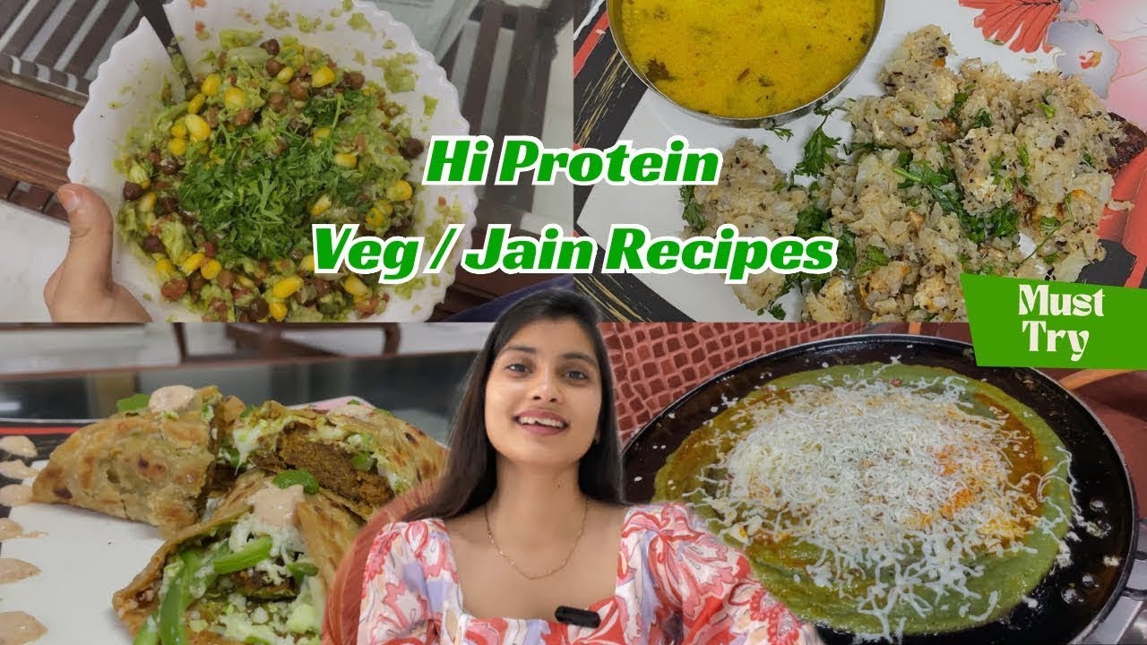 Vegetarian Food can also have Hi-Protein 🍛 | 5 Yummy Recipes for Marathon Runners 🏃‍♀️