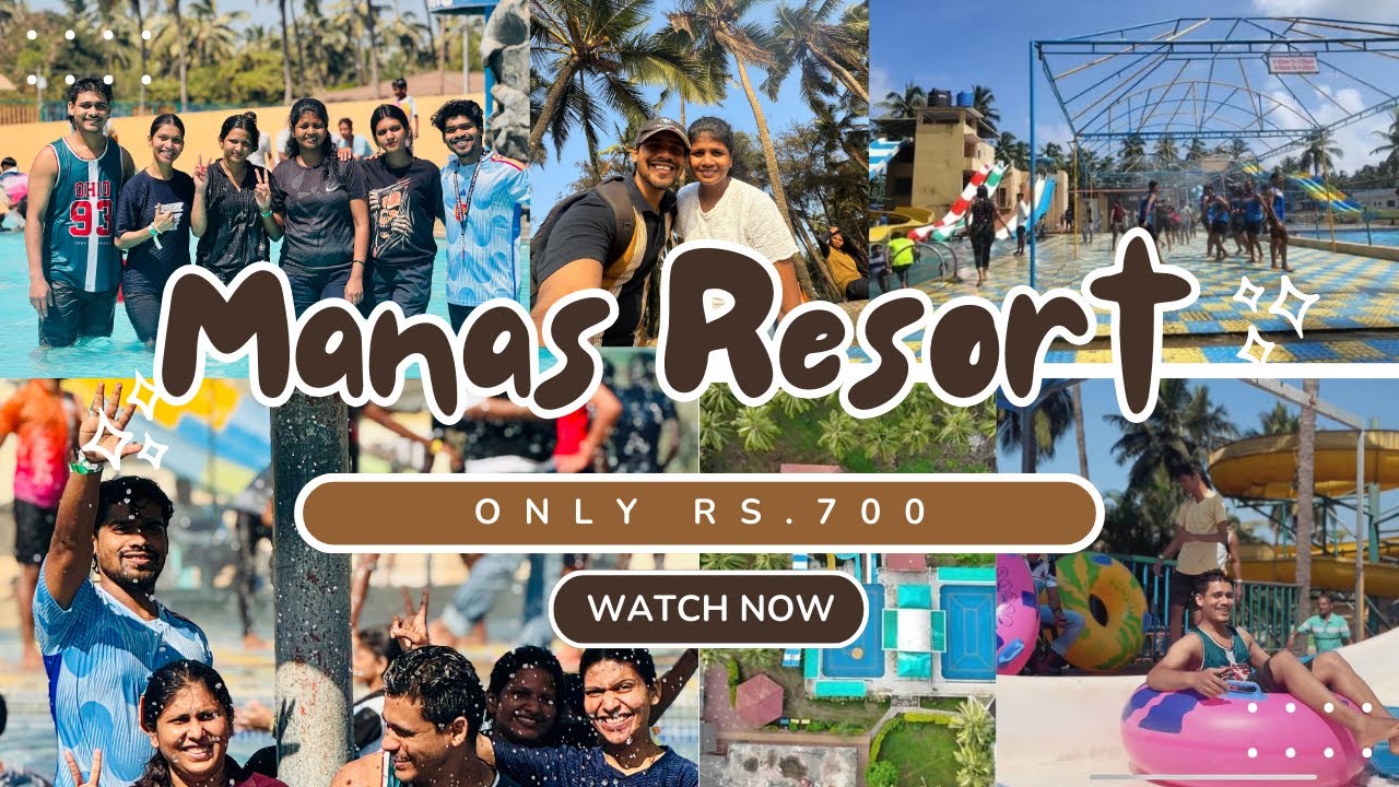 Manas Resort & Water Park, Virar😍 || Rs.700 With Unlimited Food 🥘 || Arnala Beach 🏖️ Virar West❤️
