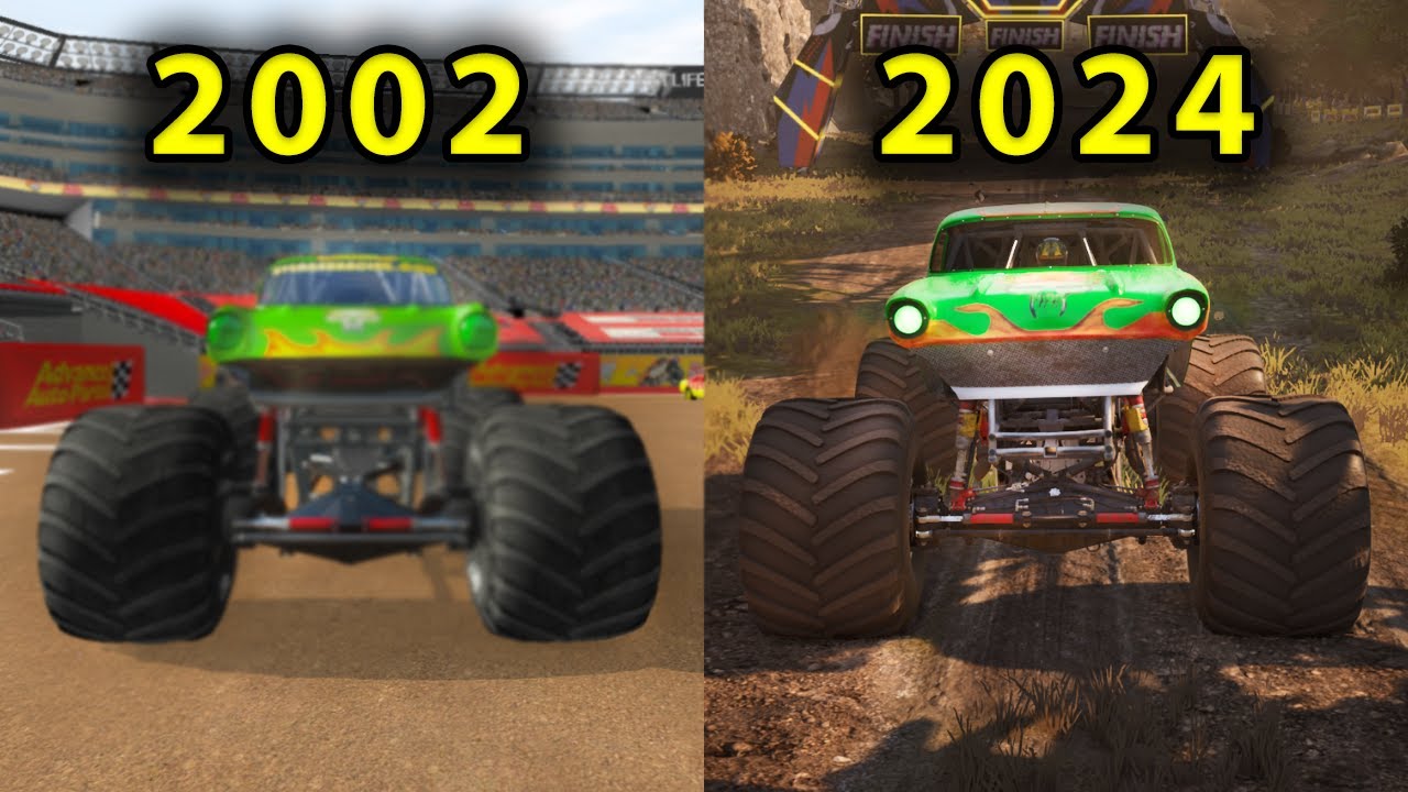 AVENGER Monster Truck EVOLUTION in MONSTER JAM GAMES (2002-2024)