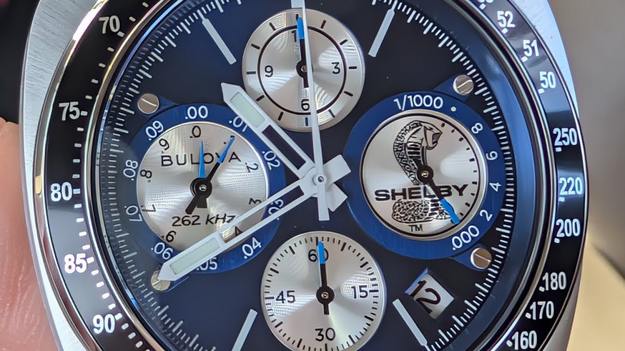 Shelby GT500 Racer Chronograph Watch Review, Bulova 98B452.